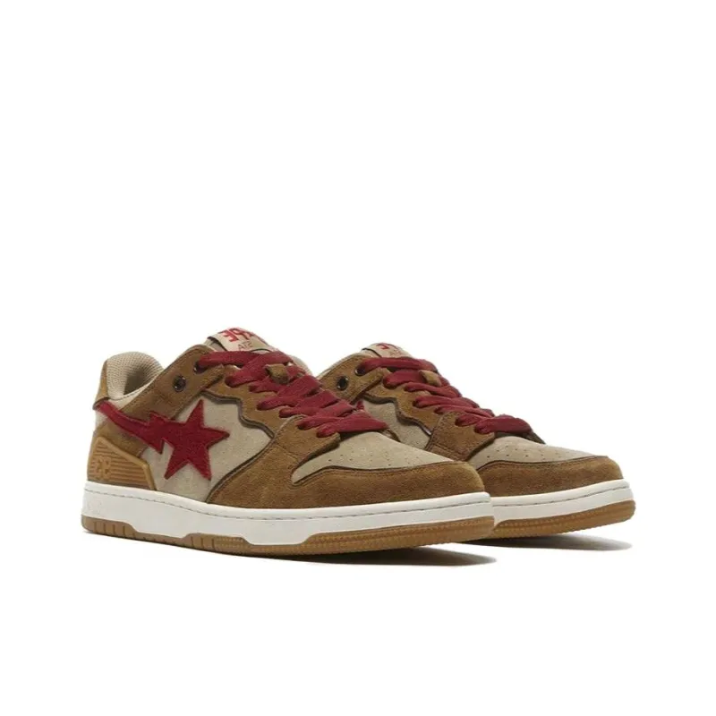 BAPE A BATHING APE Sk8 Sta Wheat Red-3