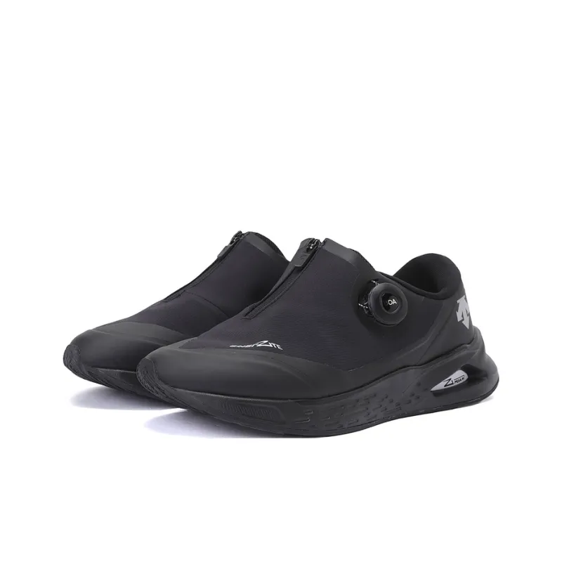 DESCENTE RUNNING Anti Slip Wear Resistant Breathable Lightweight Low Top Running Shoes Unisex Black Casual Comfort-2