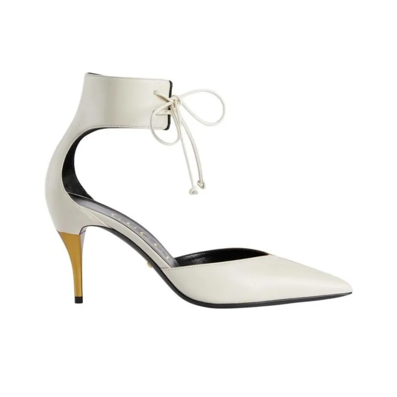 GUCCI Ankle-cuff Heeled Pumps-1