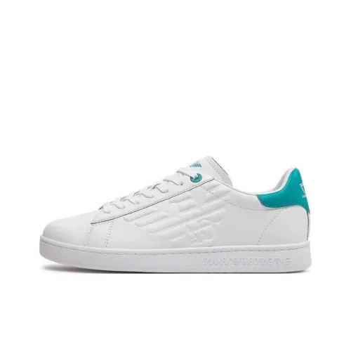 EMPORIO ARMANI EA7 Skateboard Shoes Unisex Low-Top White/Blue