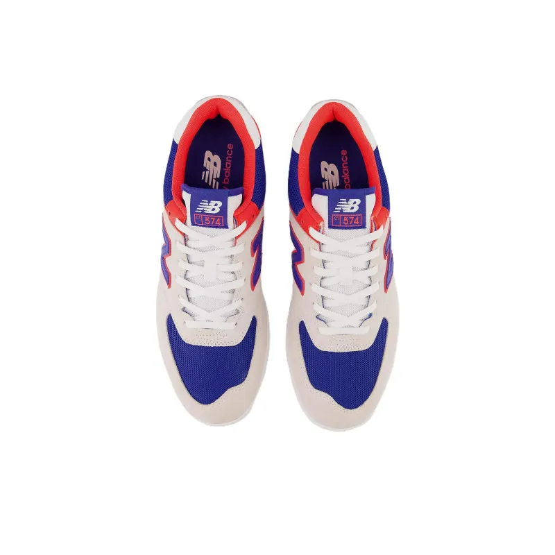 New Balance NB 574 CT574 Anti-Slip Wear-Resistant Low-Top Skateboard Shoes White Blue-3