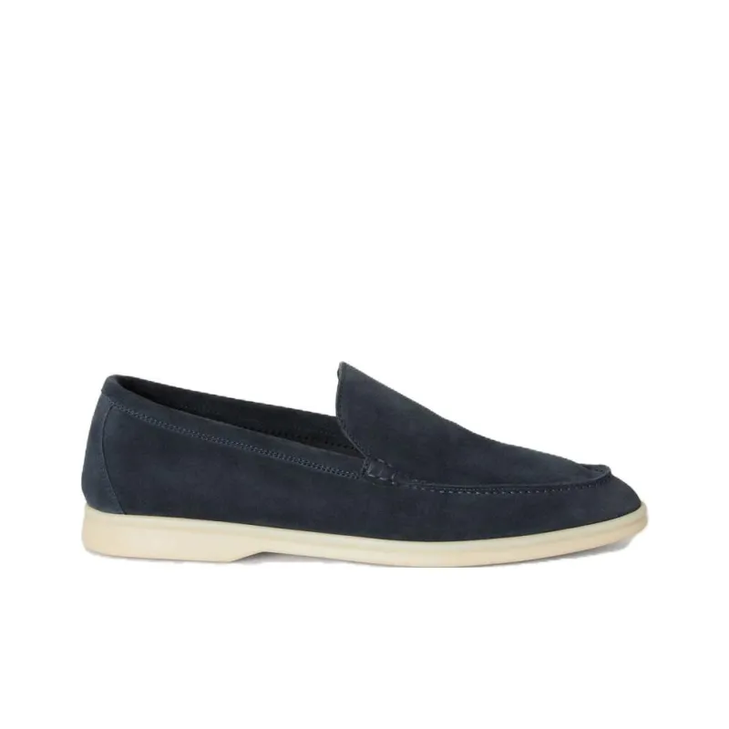 Loro Piana Summer Walk Loafers Men's Gray-1