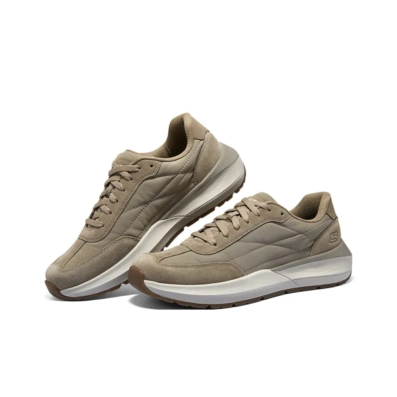 Skechers Global Jogger Wear Resistant Low Top Casual Shoes Men's Greige-3