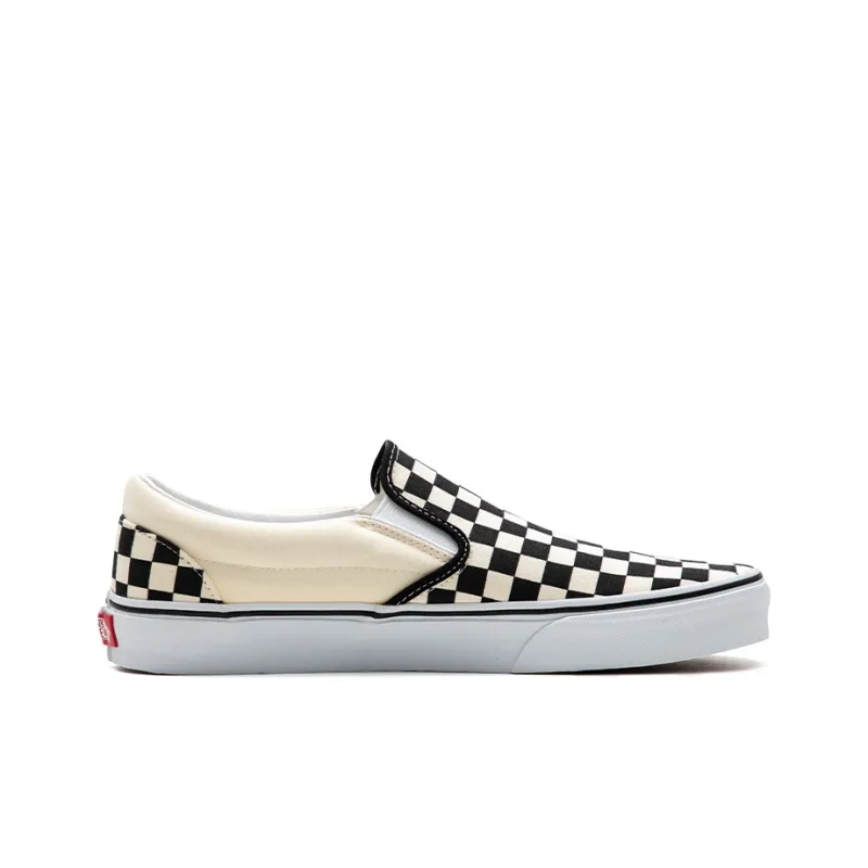 Vans Slip on Anti Slip And Wear Resistant Lightweight Low Top Skateboard Shoes Unisex Black White-1