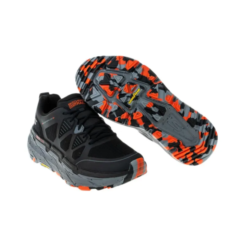 Skechers Max Cushioning Premier Trail Anti-Slip Wear-Resistant Low-Top Running Shoes Men's Black Gray-4