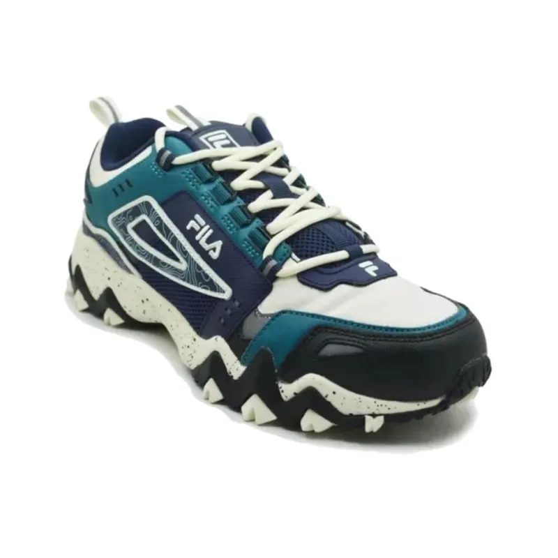 FILA Oakmont Tr Anti-Slip Wear-Resistant Low-Top Casual Shoes Men's Blue White-2