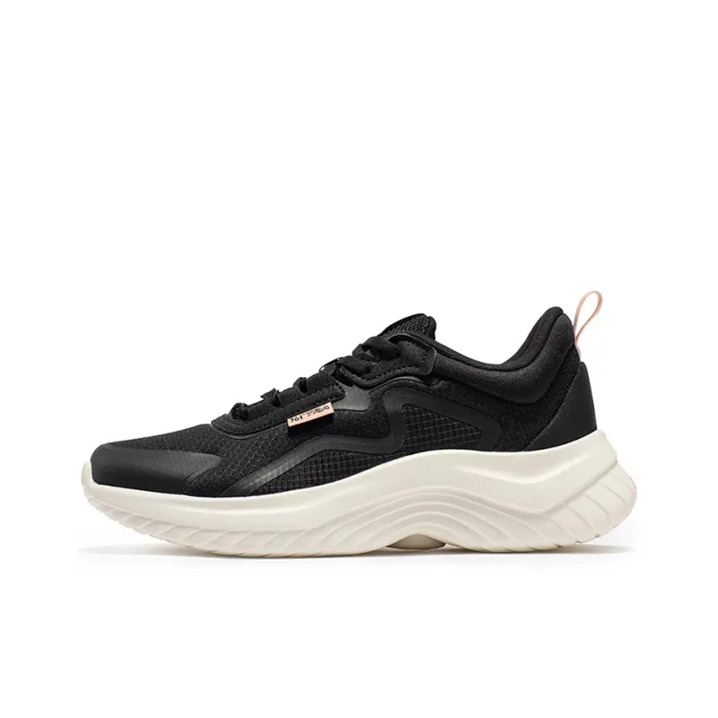 361° NFO Cushioning Breathable Low Top Running Shoes Women's Black Pink-0