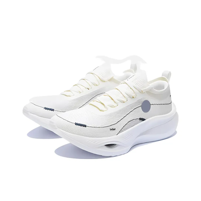 Soulland x LiNing Feidian 3 Ultra Cushioned Slip Resistant Low Top Running Shoes Unisex White-2
