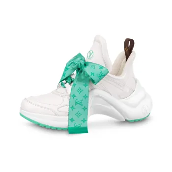 LOUIS VUITTON Archlight 1.0 Sneakers 'White With Green Monogram Ribbon' Women's