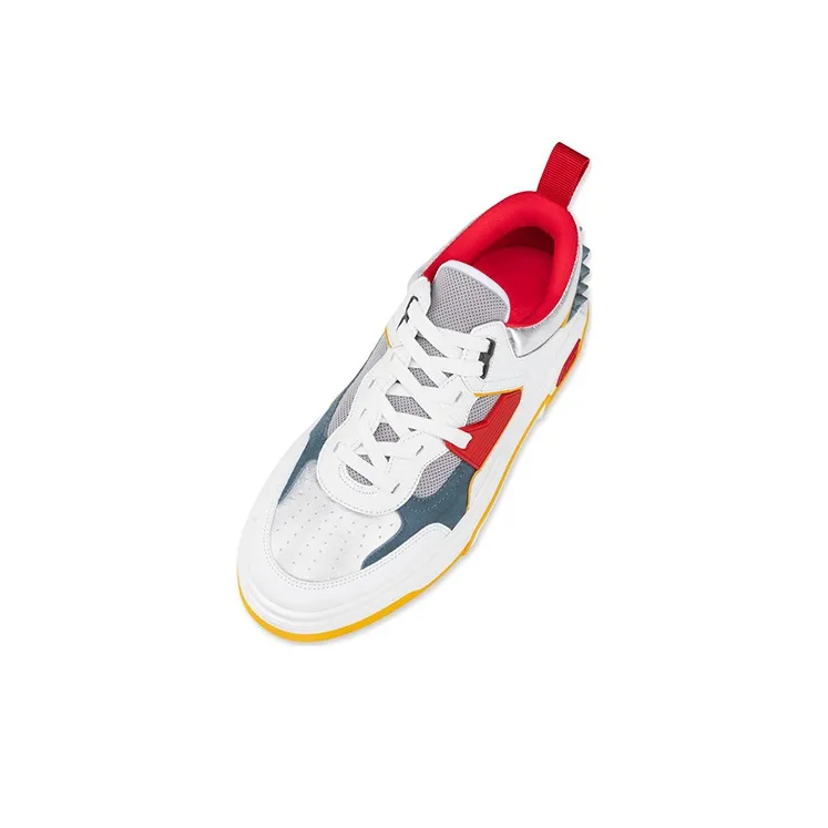 CL LUBOTING Astroloubi Low Top Skateboard Shoes Men's White Yellow-2