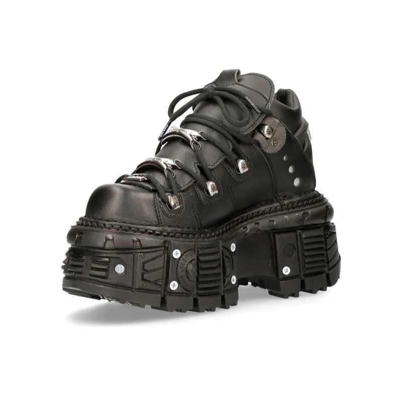 NEW ROCK High-Top Casual Shoes Unisex Black-1