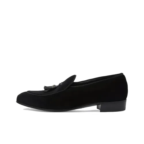 GUCCI Double G-detail Velvet Loafers