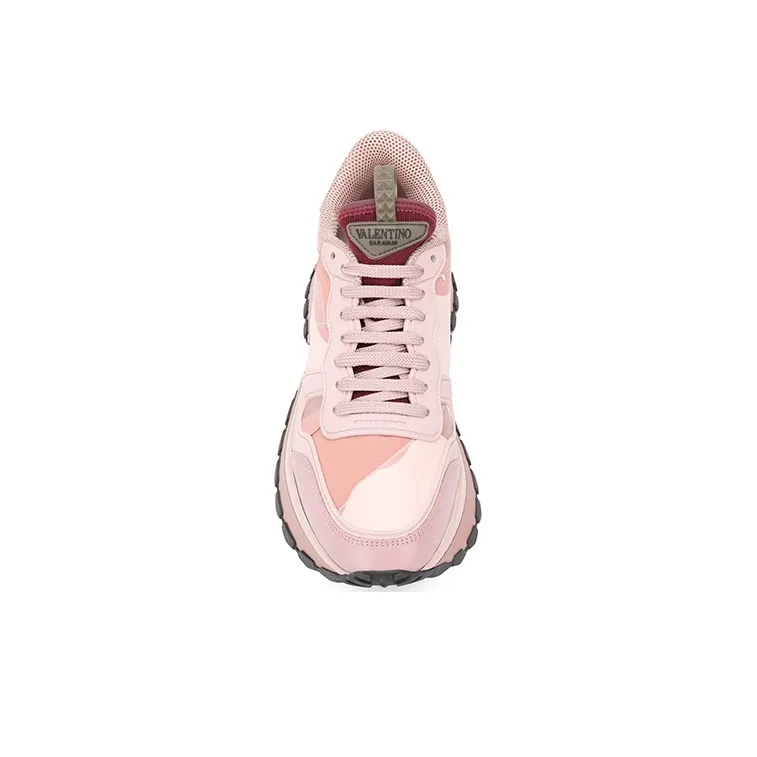Valentino Rockrunner Wear Resistant Low Top Casual Shoes Women's Pink-4
