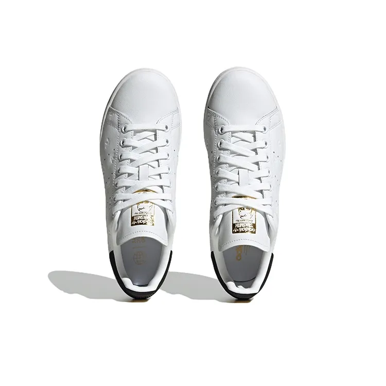 Adidas Stan Smith 'Allover Debossed Trefoils White Black' Women's-4