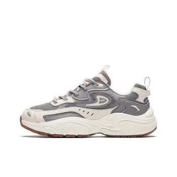 Anta Cushioning Anti Slip Wear Resistant Breathability Low Top Casual Shoes Men's Gray