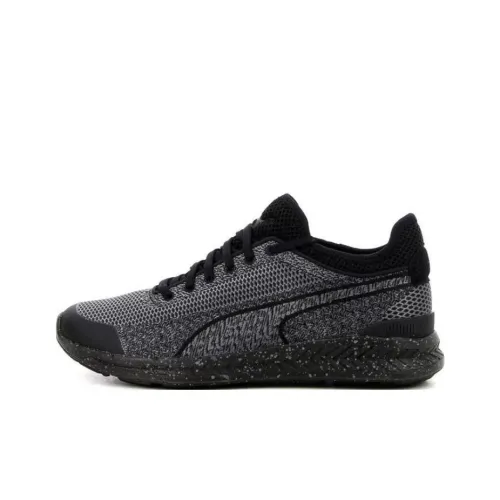 PUMA IGNITE Sock Woven Cushioning Wear-Resistant Low-Top Casual Shoes Men's Black