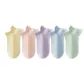 Peach Pink+Aqua Blue+Pine Green+Light Yellow+Purple