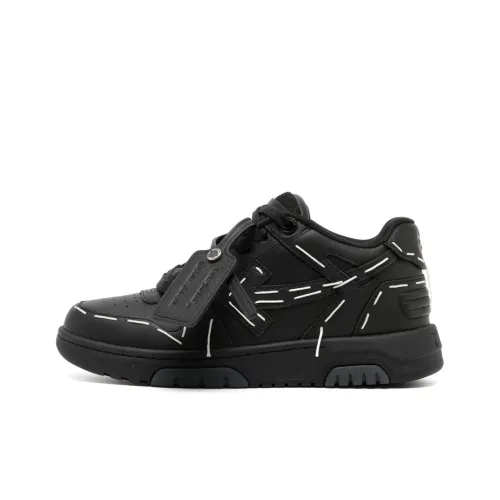 OFF-WHITE Out Of Office Low Sartorial Stitching Black Black Women's