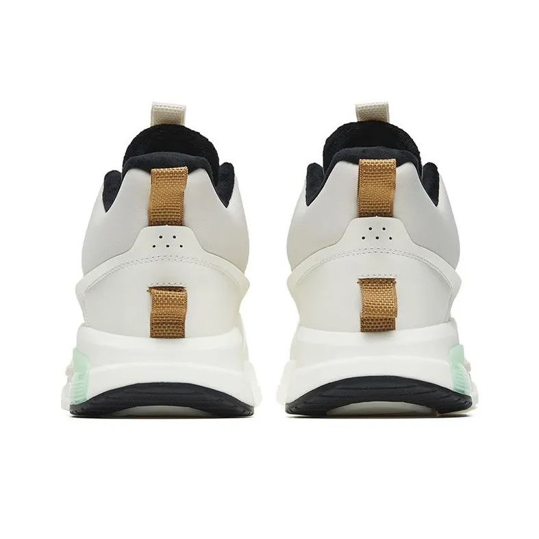 Anta Rubik's Cube 4 Anti-Slip Wear-Resistant Mid-Top Sports Casual Shoes White Gray Green-3