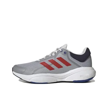 Adidas Response Lightweight And Wear-resistant Low-Top Running Shoes Gray Red