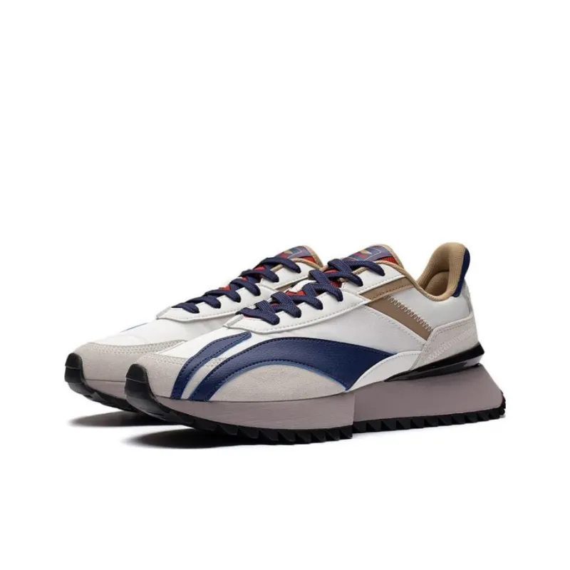 LiNing Anti Slip Wear Resistant Low Top Sports Casual Shoes Men's Navy-2