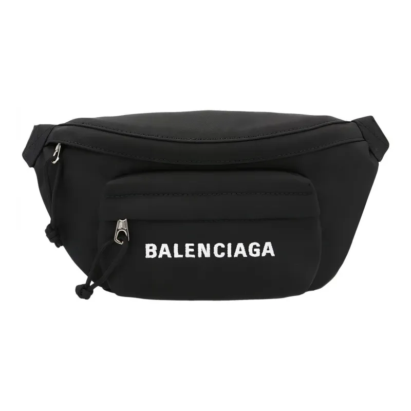 Balenciaga Wheel Beltpack Small Black/Navy-0