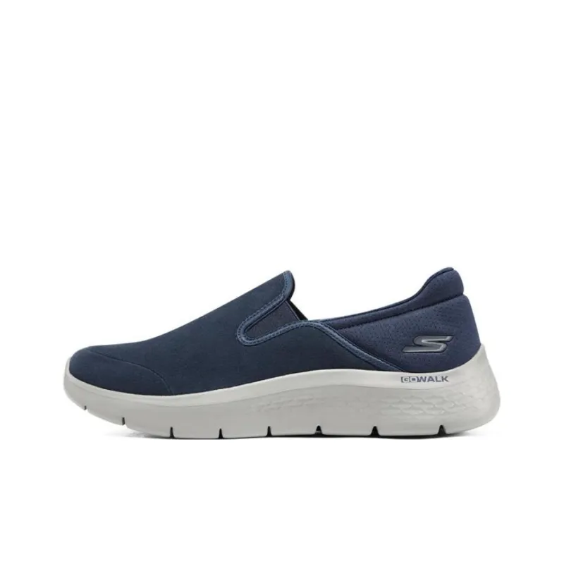 Skechers Go Walk Fle Cushioned Anti Slip And Wear Resistant Lightweight Low Top Casual Shoes Men's Navy-0