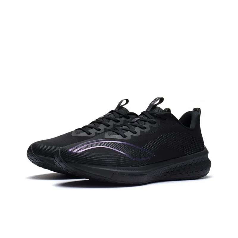 LiNing Red Hare 5 Pro Abrasion Resistant Breathable Low Top Running Shoes Black-2