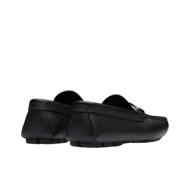 PRADA Logo Plaque Loafers-2