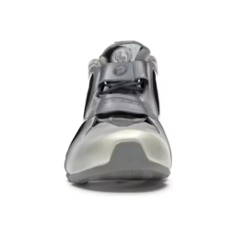 Nike Air Flightposite 3 Anti Slip Wear Resistant Mid Top Vintage Basketball Shoes Unisex Silver-2
