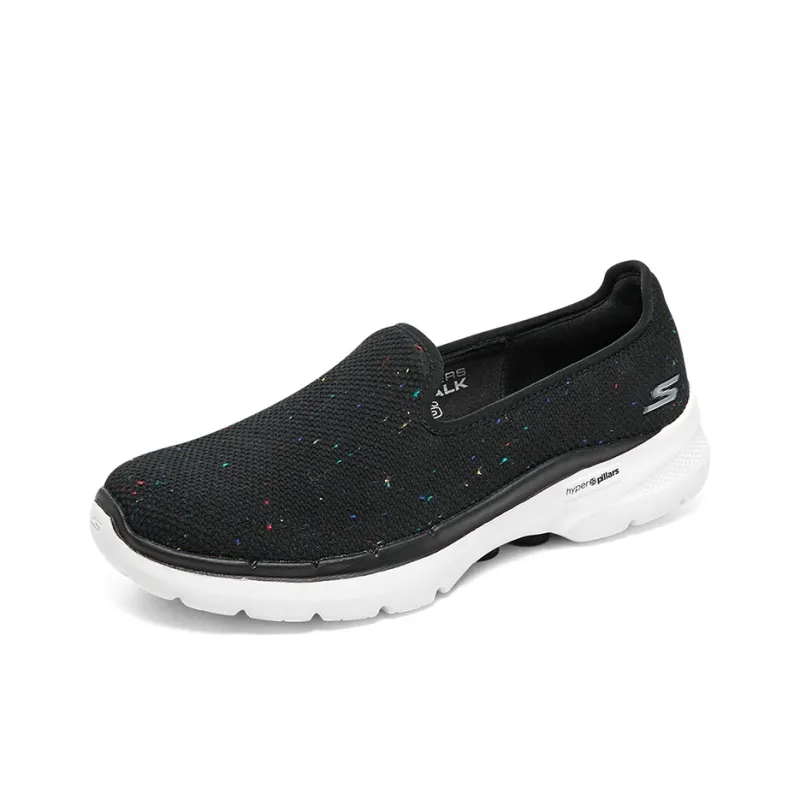 Skechers Go Walk 6 Galaxy View Lightweight Cushioning Rebound Support Low Top Casual Shoes Women's Black-2