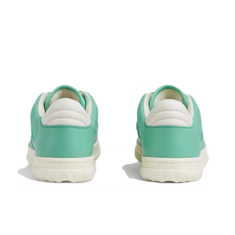 GUCCI Women's MAC80 Leather Sneaker Turquoise-3