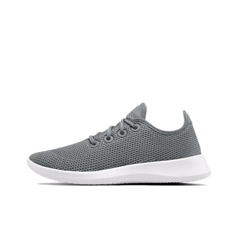Allbirds Tree Runners Breathable Lightweight Low-Top Sports Casual Shoes Women's Water Mist Ash-0
