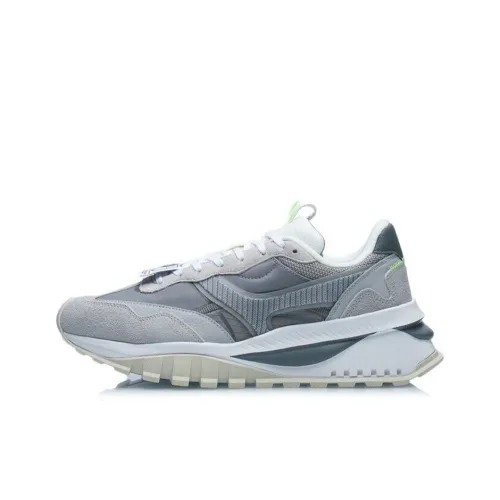 LINING Fangyuan EVO Running Shoes Men Low-Top Shark Gray Color