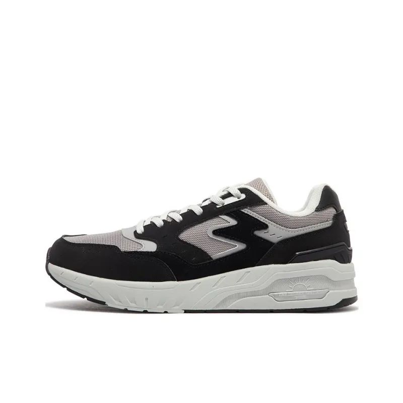 361° Anti Slip Wear Resistant Low Top Casual Shoes Men's Black Gray-0