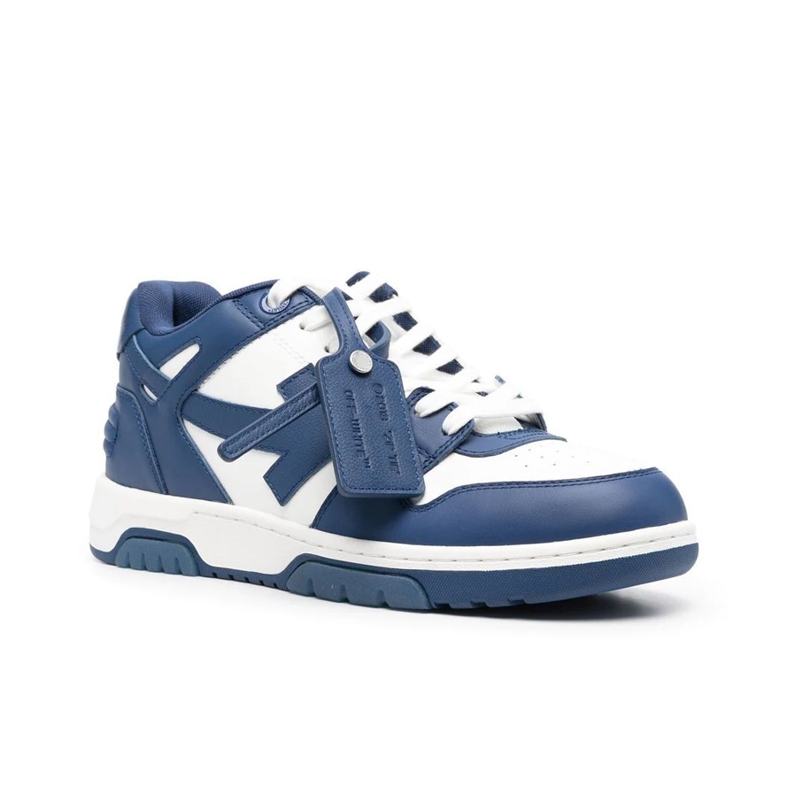 OFF-WHITE Out of Office Ooo Low Tops Dusty Blue White - POIZON