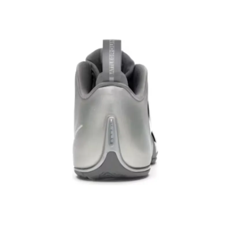 Nike Air Flightposite 3 Anti Slip Wear Resistant Mid Top Vintage Basketball Shoes Unisex Silver-3