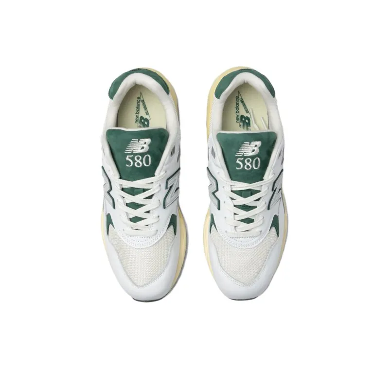 New Balance 580 White Nightwatch Green-3