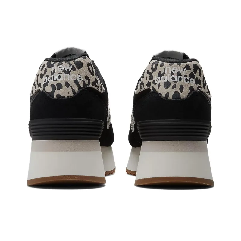 New Balance 574 Plus Black Animal Print Women's-3