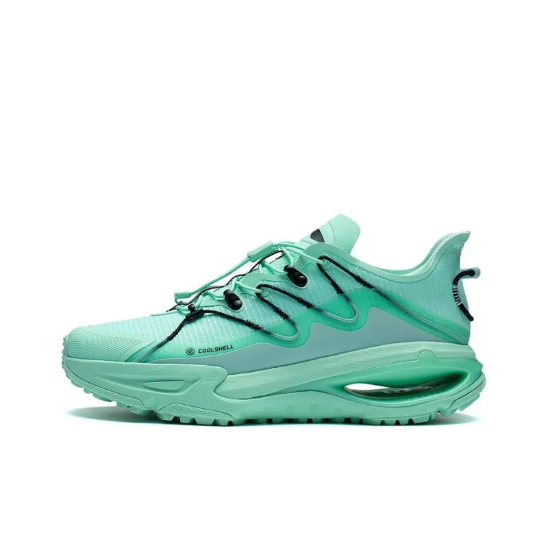 LiNing Yijie Durable Breathable Low Top Running Shoes Men's Aqua Green-0