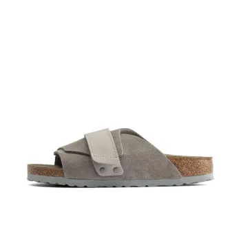 Birkenstock Kyoto Nubuck/Suede Leather Narrow Fit 'Stone Coin'