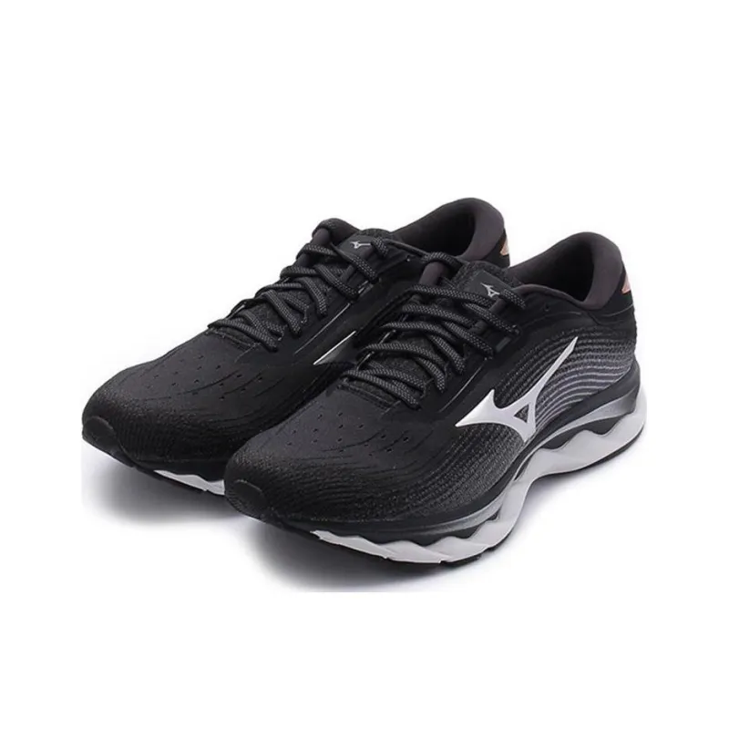 Mizuno Wave Sky 5 Wide 'Black White'-1