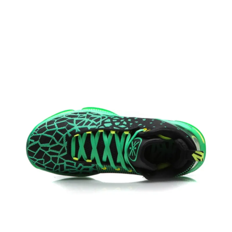 LiNing Wade Fission 3 Lightweight Anti Slip Mid Top Basketball Shoes Men's Neon Green-2