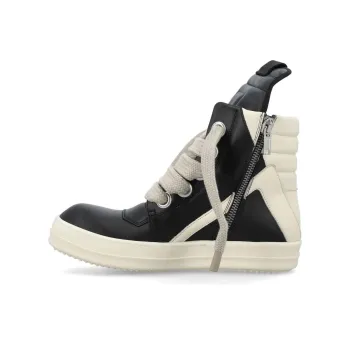 RICK OWENS GeoBasket Oversized Eylet Black White
