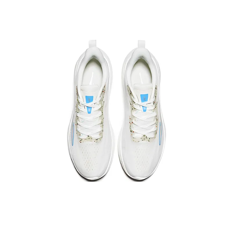 Erke Go Ahead Cushioning Anti-Slip And Wear-Resistant Lightweight Rebound Low-Top Running Shoes Men's White Blue-2