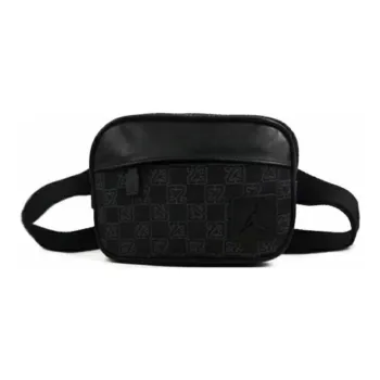 Jordan Jacquard Fabric Crossbody Bag Regular Unisex Black