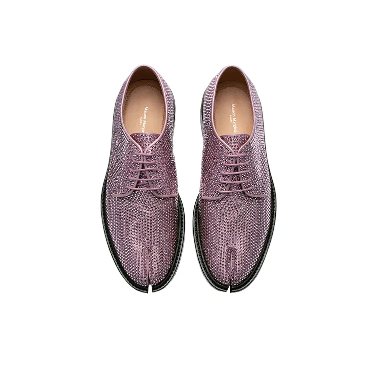 Maison Margiela Tabi Rhinestone-embellished Derby Shoes-3