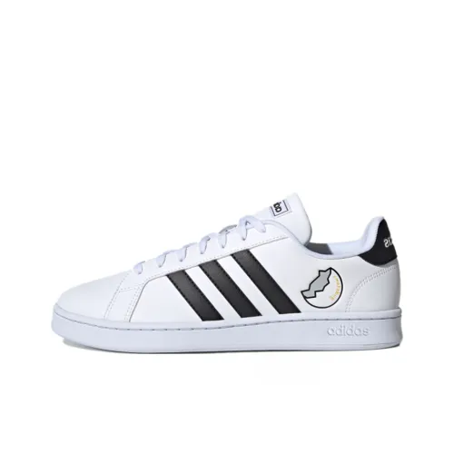 Adidas Neo GRAND COURT Skateboard Shoes Unisex Low-Top White/Black