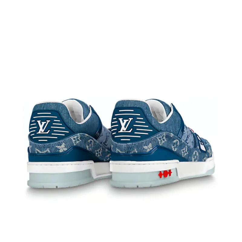 LOUIS VUITTON Trainers 'China Exclusive Denim Blue Red'-3