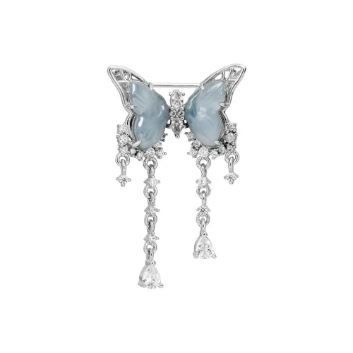 Princess Cui Ice Glutinous Jadeite Brooches Women's